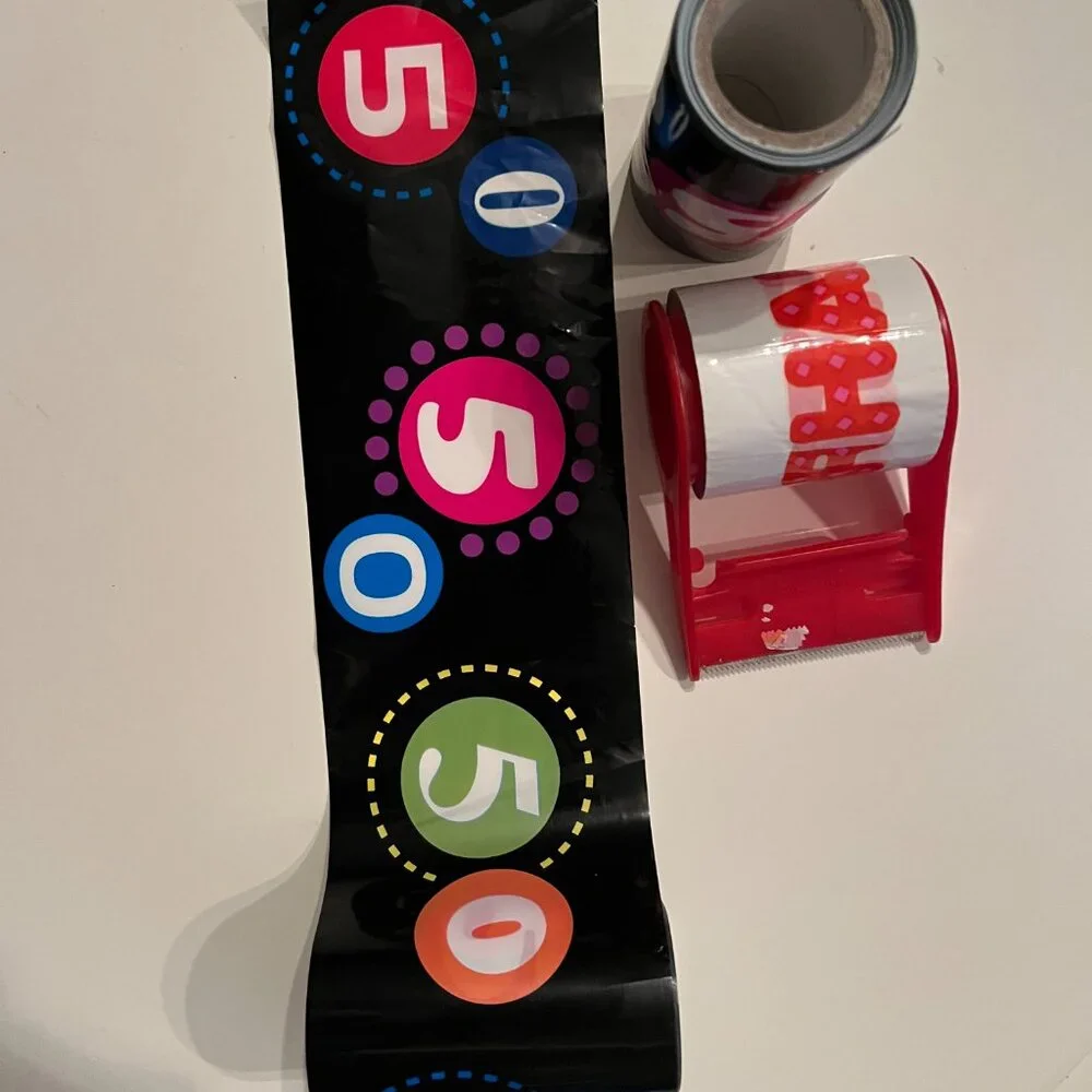 50th Birthday‎ Plastic Streamers